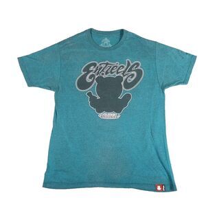 Entree LS Logo T-Shirt Men's Size Large Blue Bear Silhouette Cotton